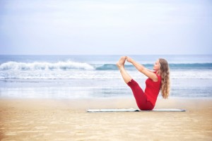 Yoga naukasana boat pose